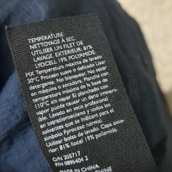 Cos Women's Navy Blue Knot Drape Lyocel Mix Dress Size 6 - Picture 8 of 8